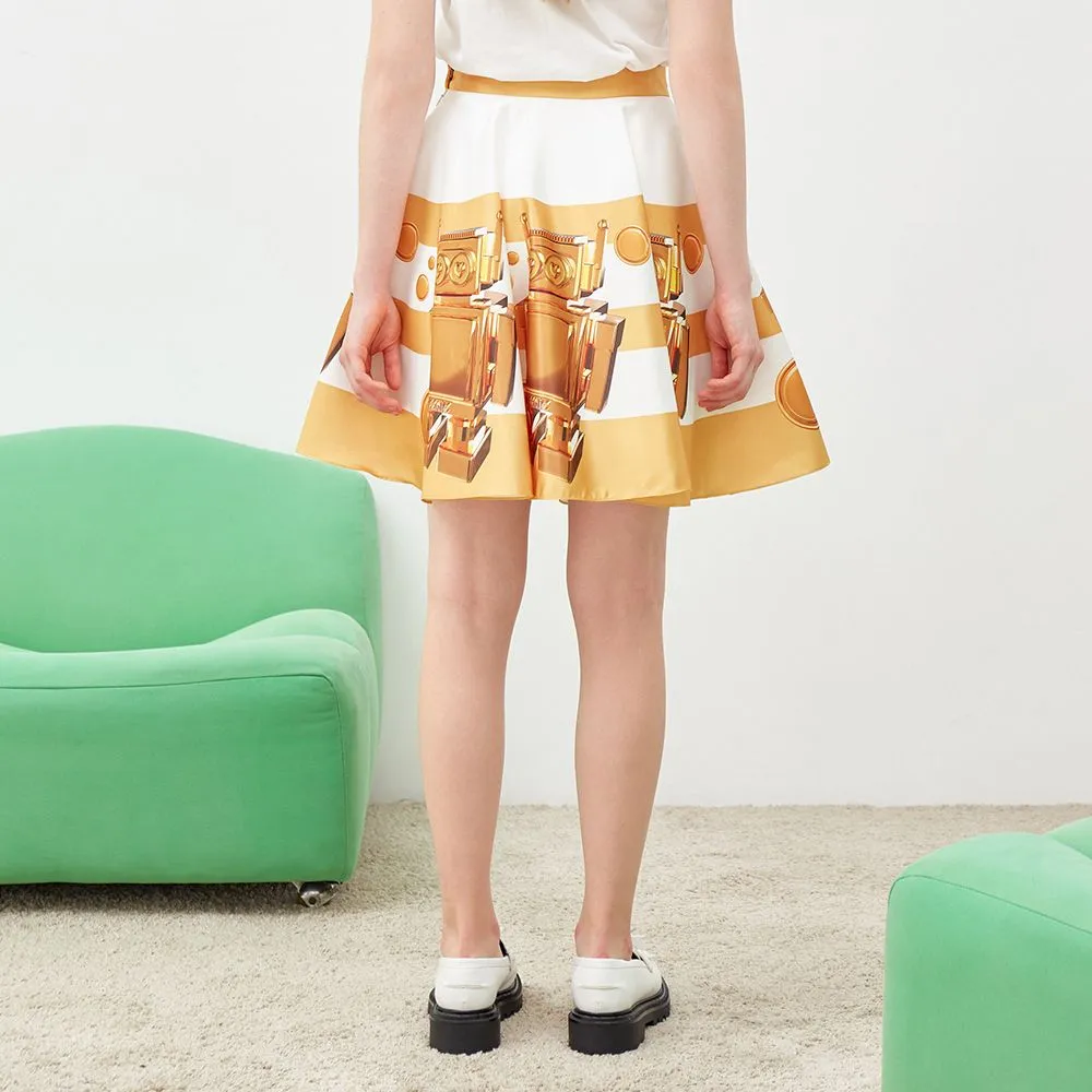 ICONIC GOLD BOT SKIRT