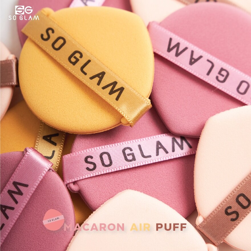 So Glam Macaron Air Puff 1pcs. (Mix Color)