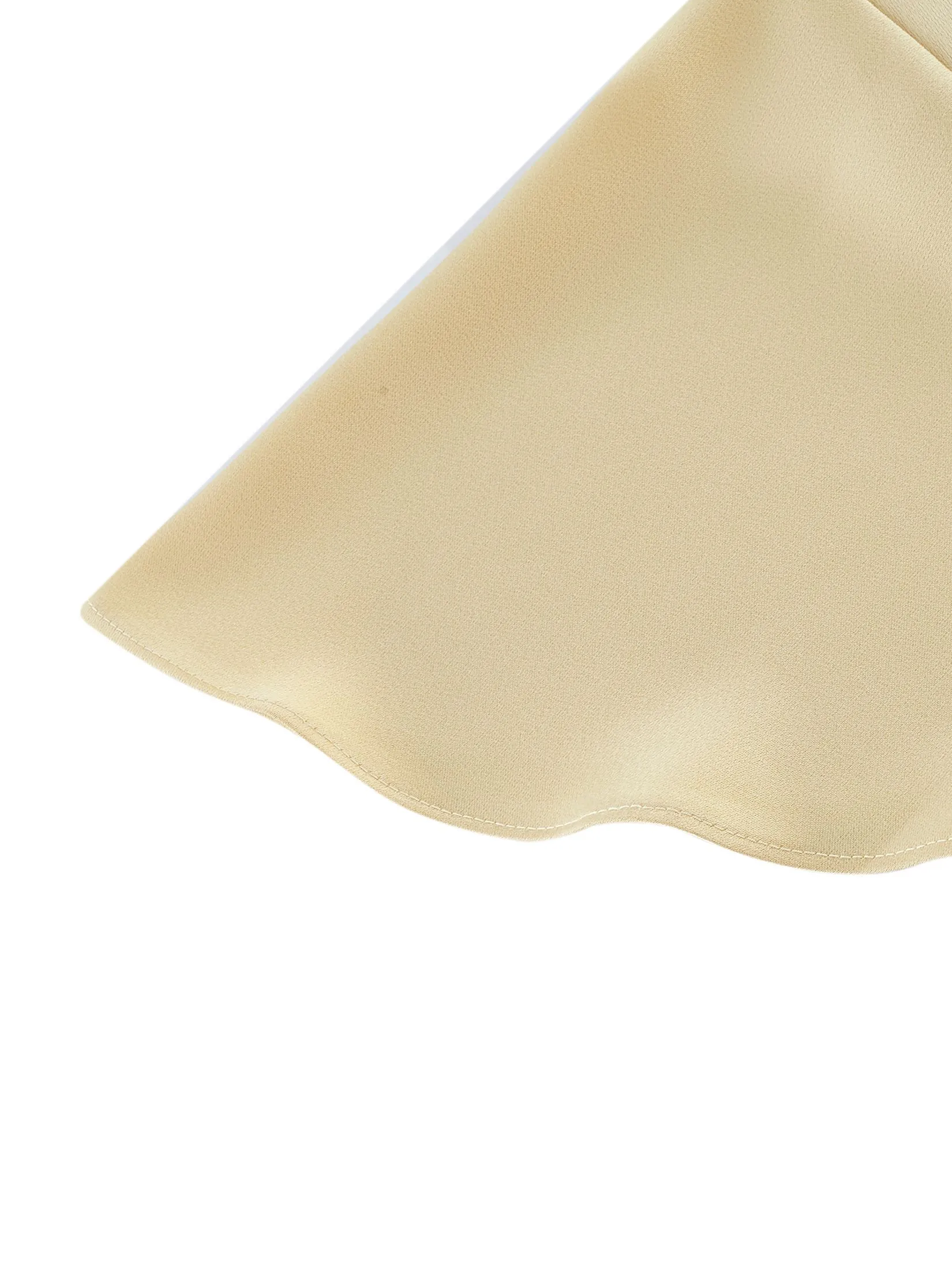 G2000 Women Clothing Poly Satin Layered Blouse Regular Fit - beige