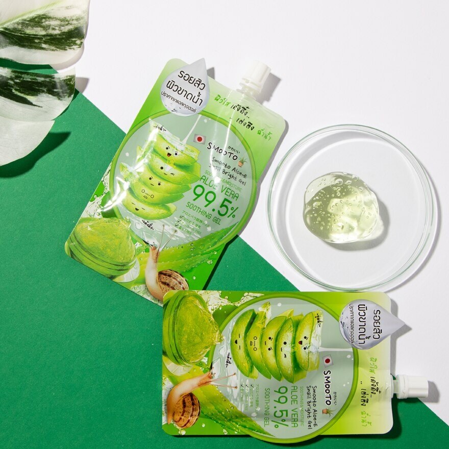 Smooto Aloe-E Snail Bright Gel 50g