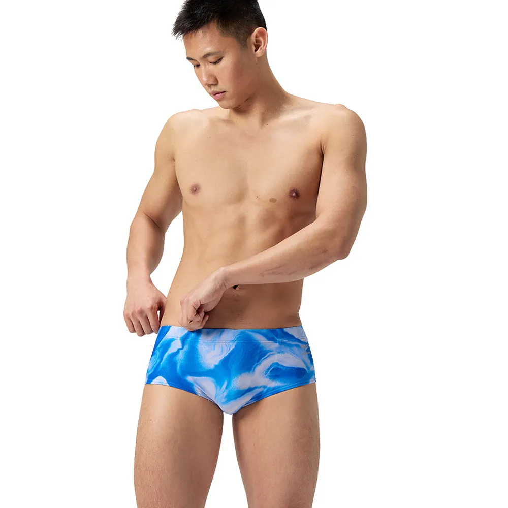 SPEEDO Club Training Printed 13.5cm Brief Men Swim Shorts Blue - SP111SP145ENTH