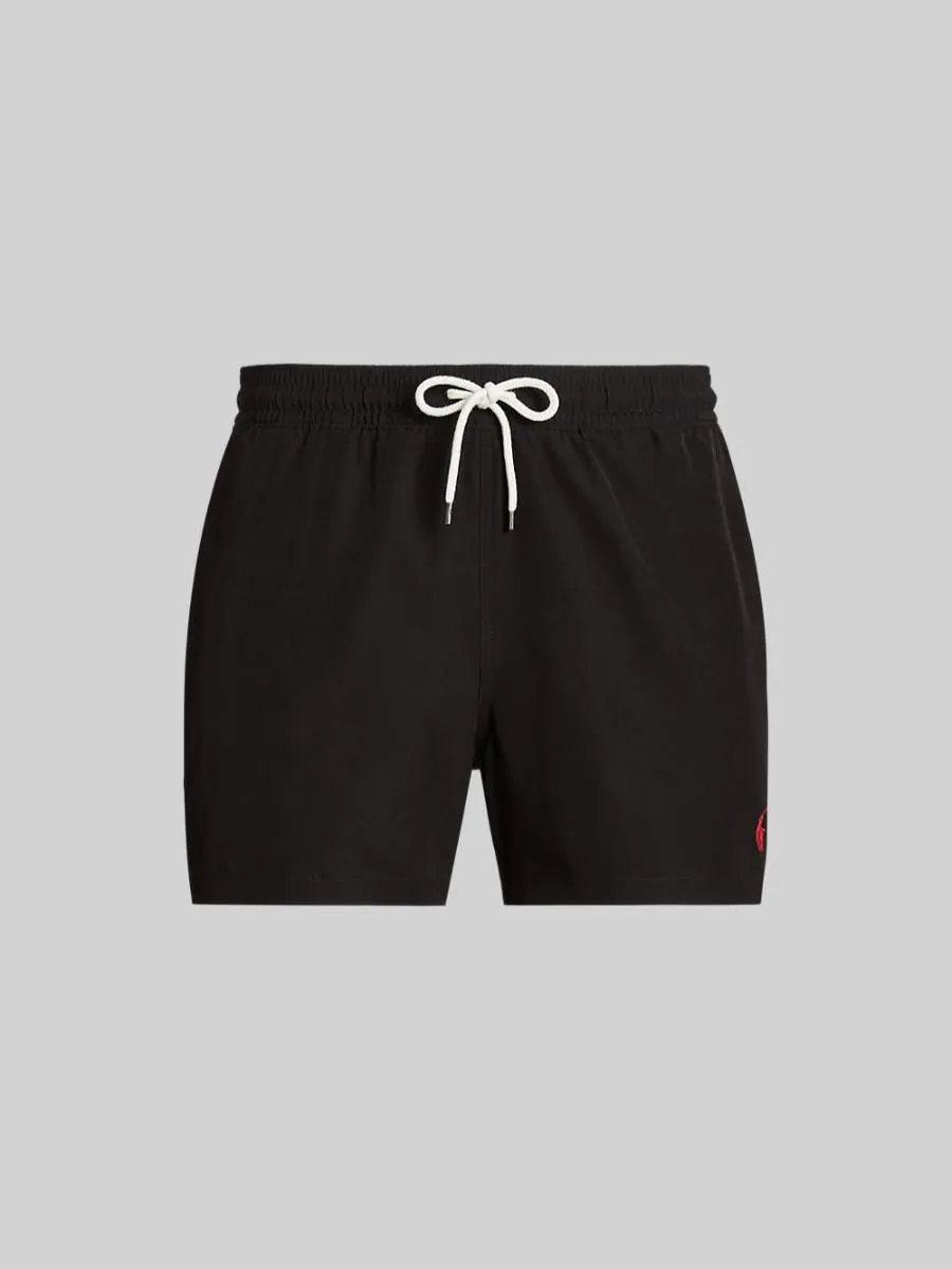 POLO RALPH LAUREN Men Trunks-5.75-Inch Traveler Classic Swim Trunk-Black