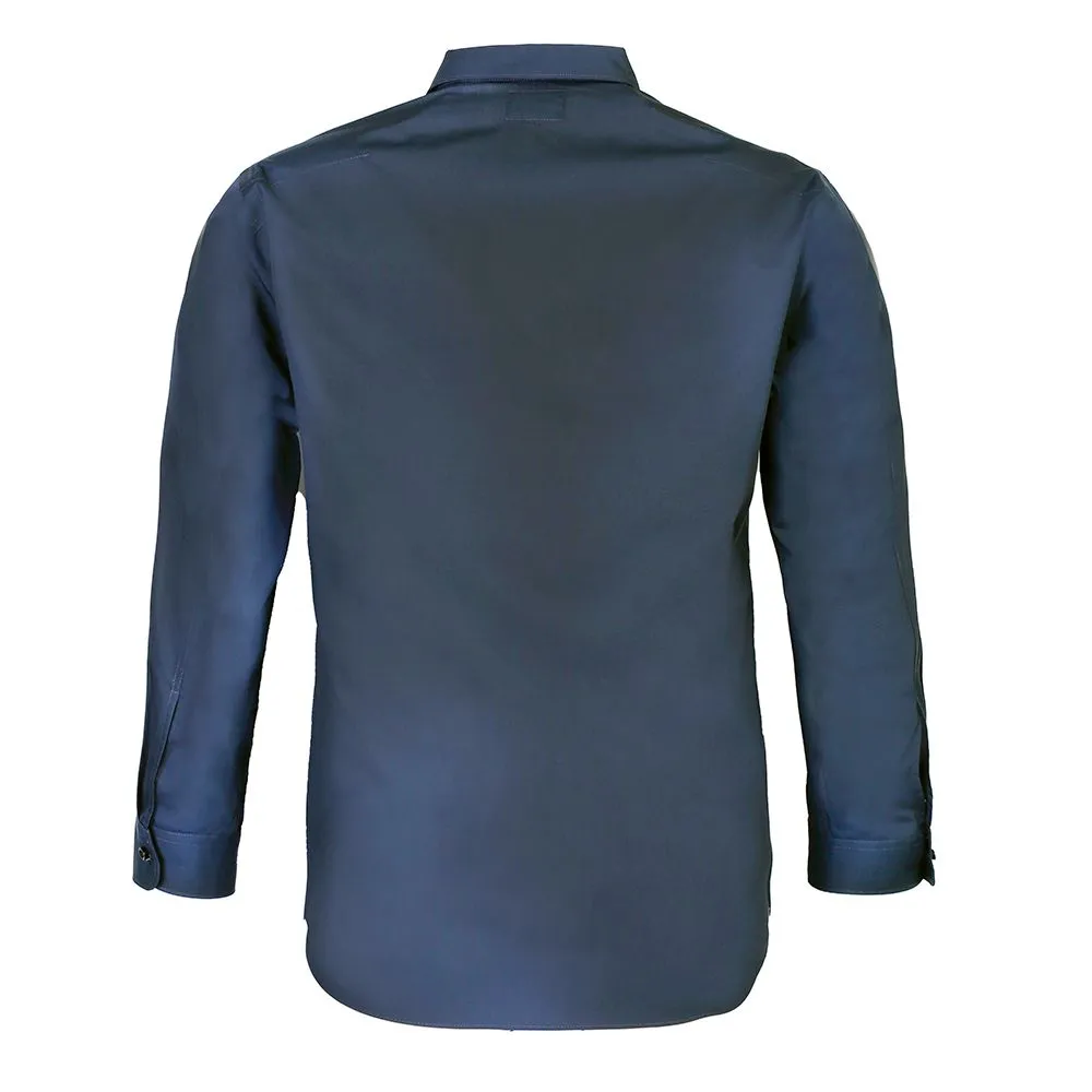 BROWNE & CO. Navy Blue Button Down Long Sleeves Shirt with Pocket