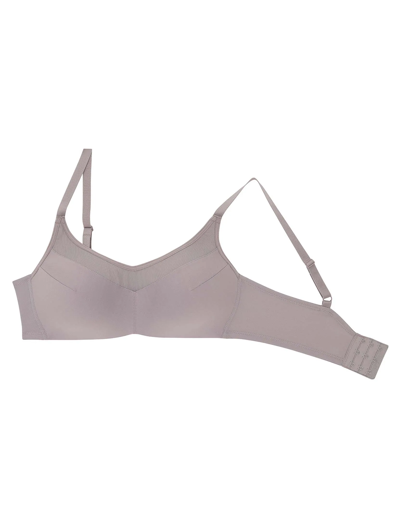 WACOAL Women Surprise Wireless Bra mesh detail style Grey