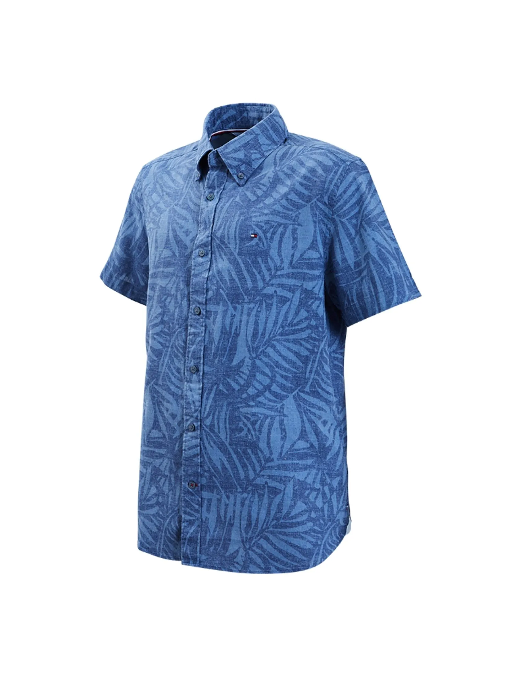 TOMMY HILFIGER MEN SHIRT BLUE Regular