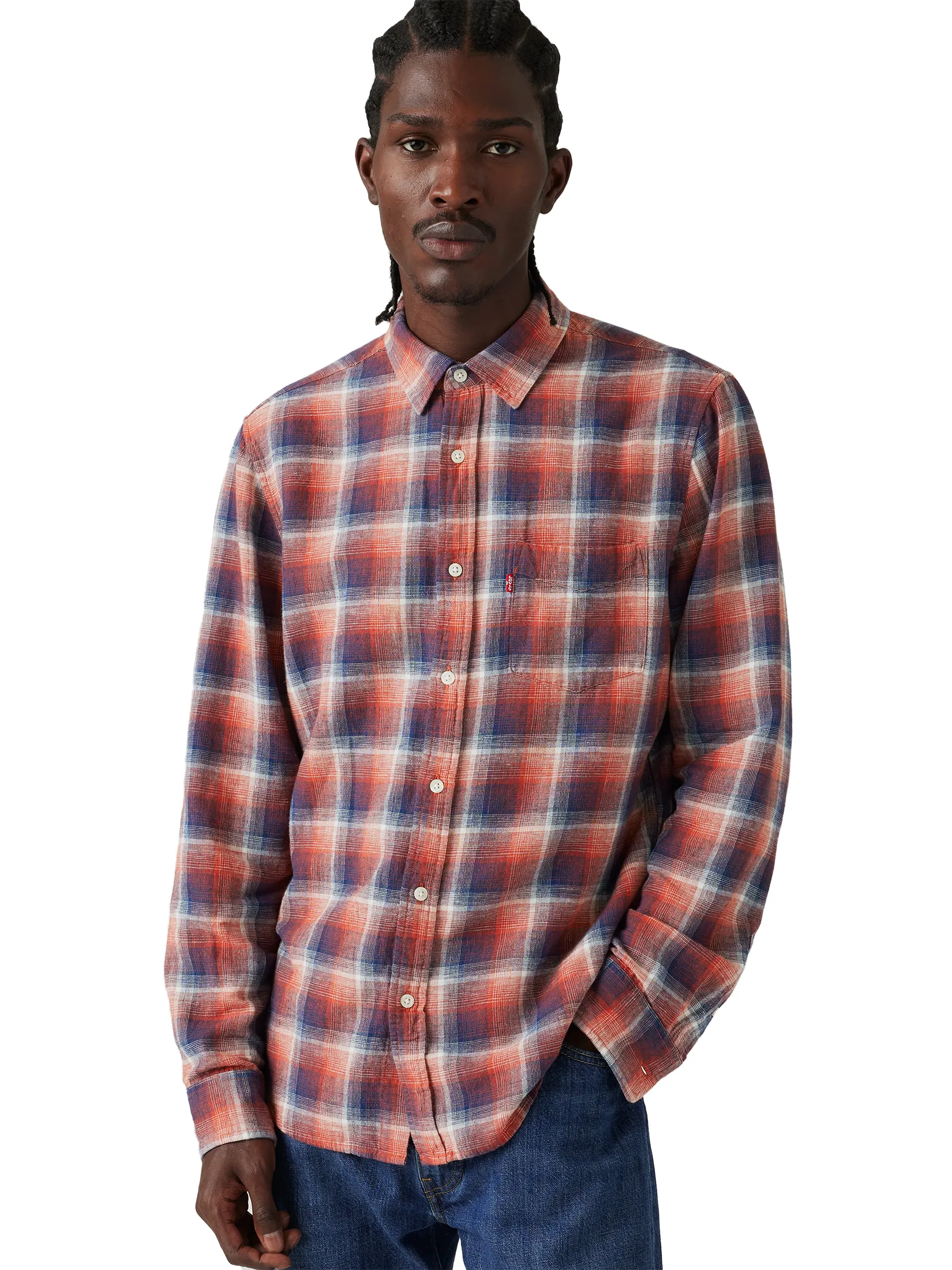 LEVI'S Men's Sunset Pocket Standard Fit Shirt  Multi Color