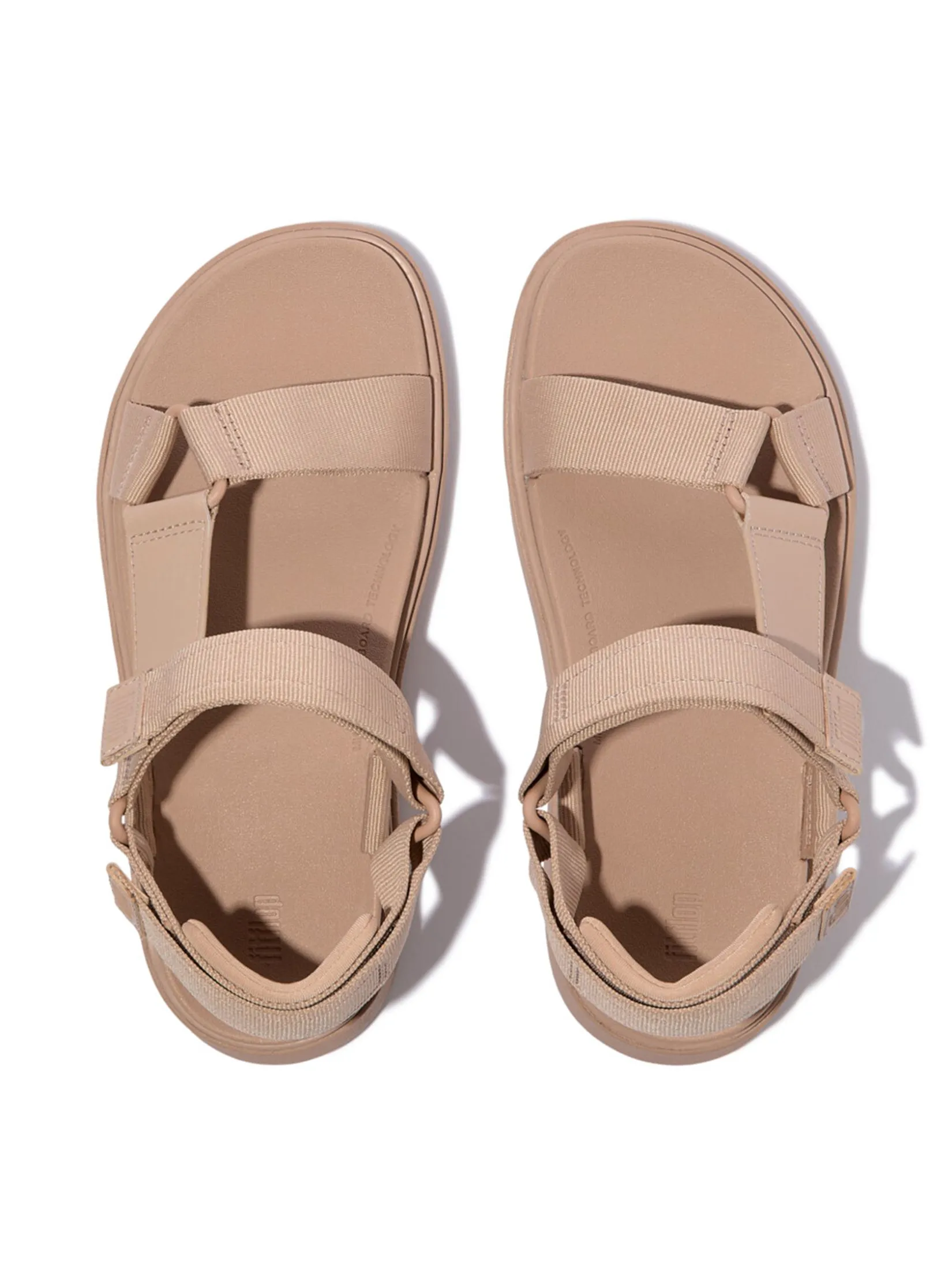 FitFlop™ WOMEN'S GEN-FF ADJ.WEBBING/LEATHER B/S BEIGE