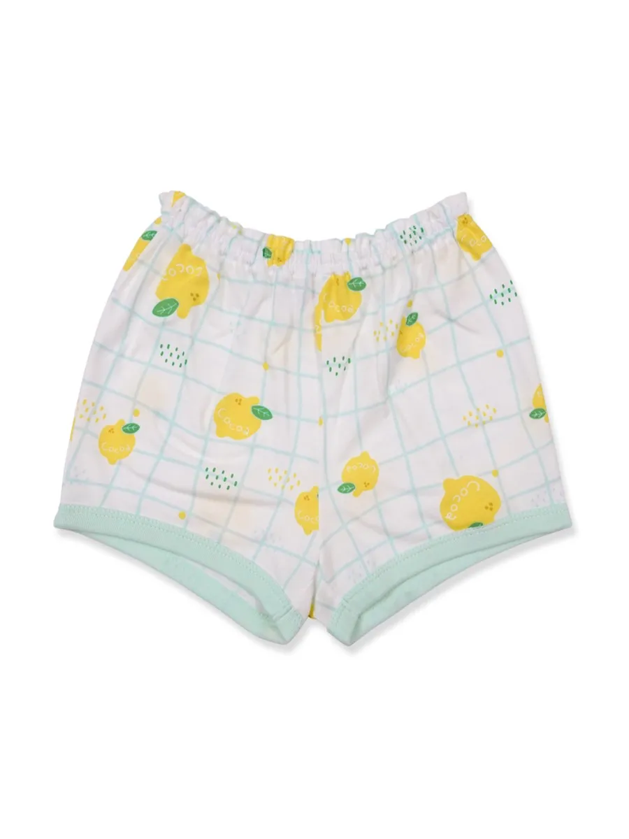AUKA Green ,newborn baby  short sleeve set,Cocoa Lemon