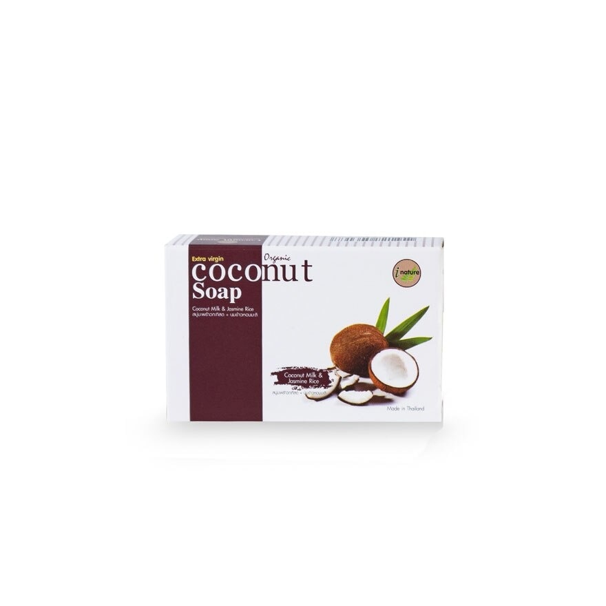 i-nature Coconut  Soap        ( 100 g.)
