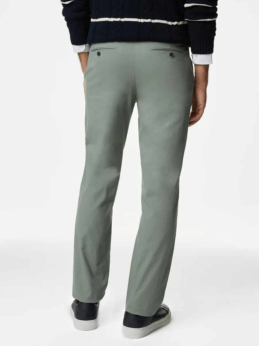 MARKS & SPENCER Men Chinos Regular Fit Stretch