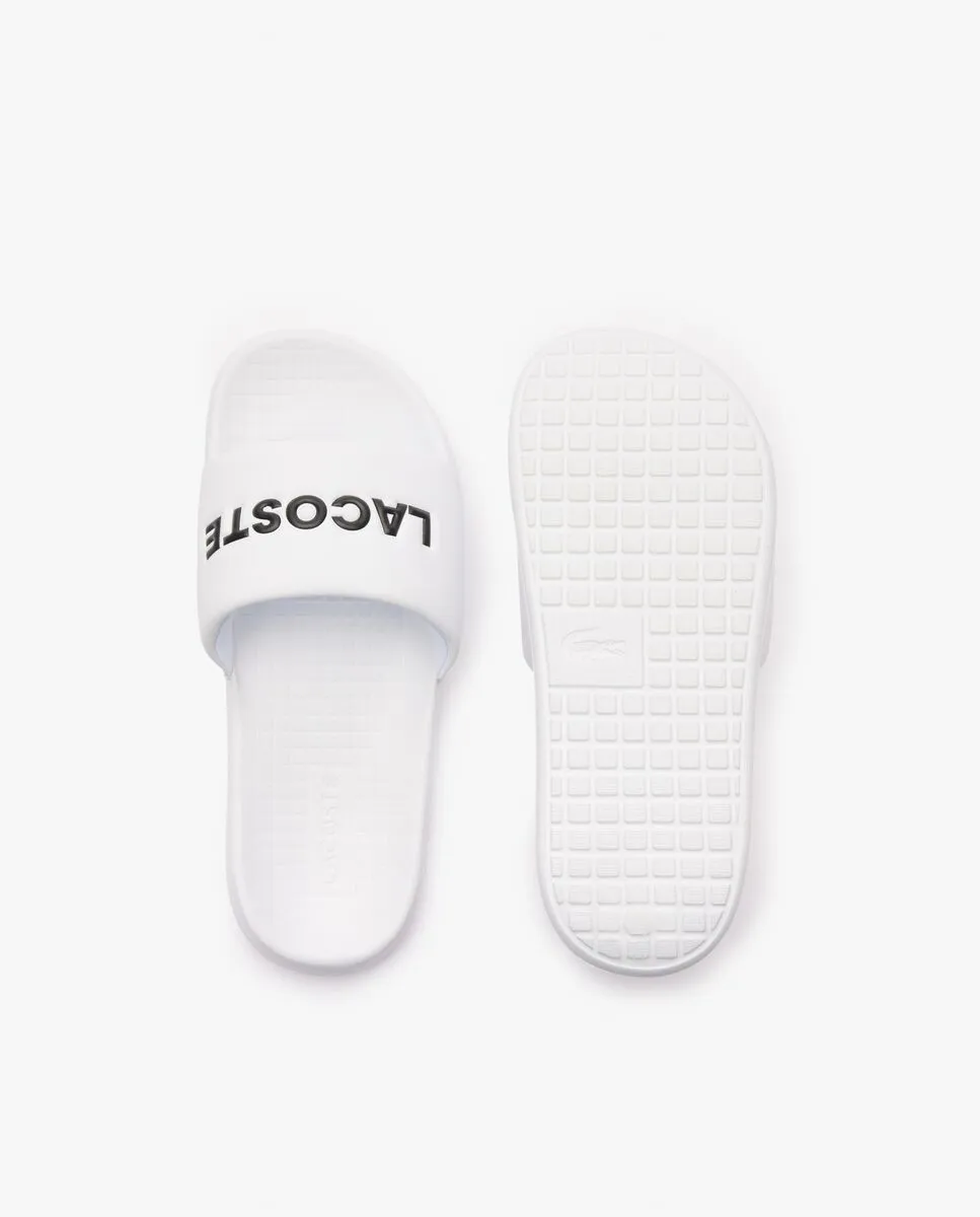 LACOSTE White Women’s Serve Slide 1.0 Fabric