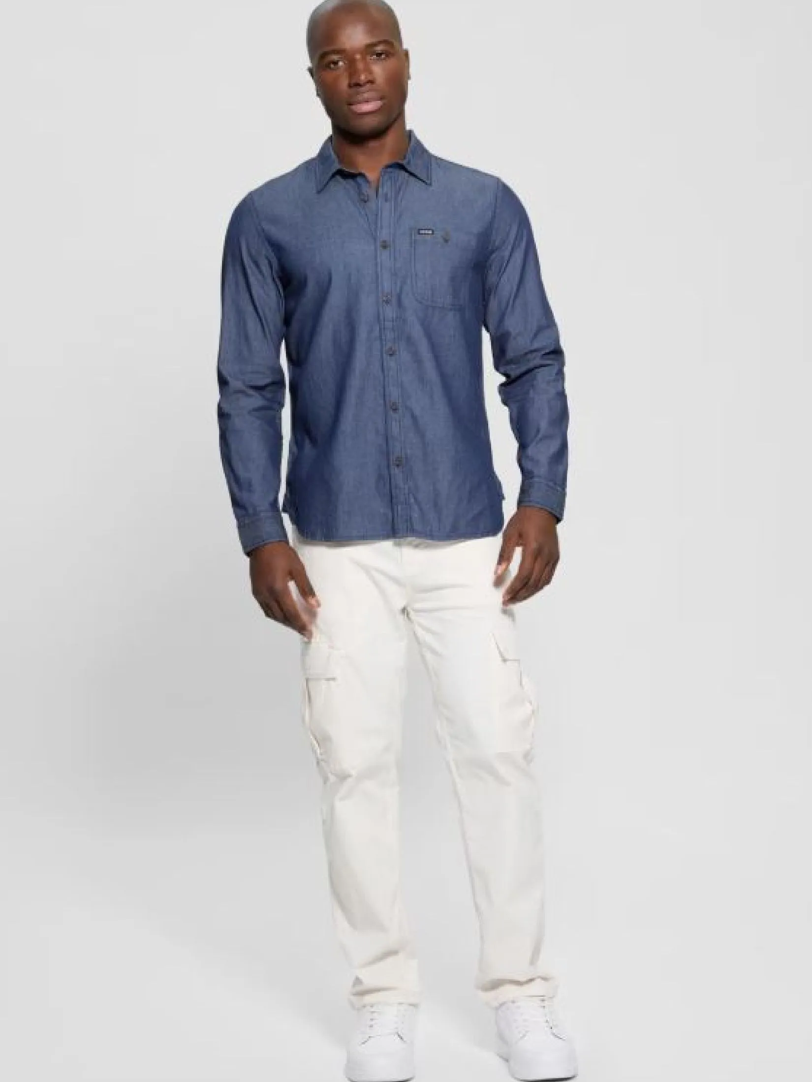 GUESS GUESS MEN  SHIRT  M5GH13D5NN0  -  Denim