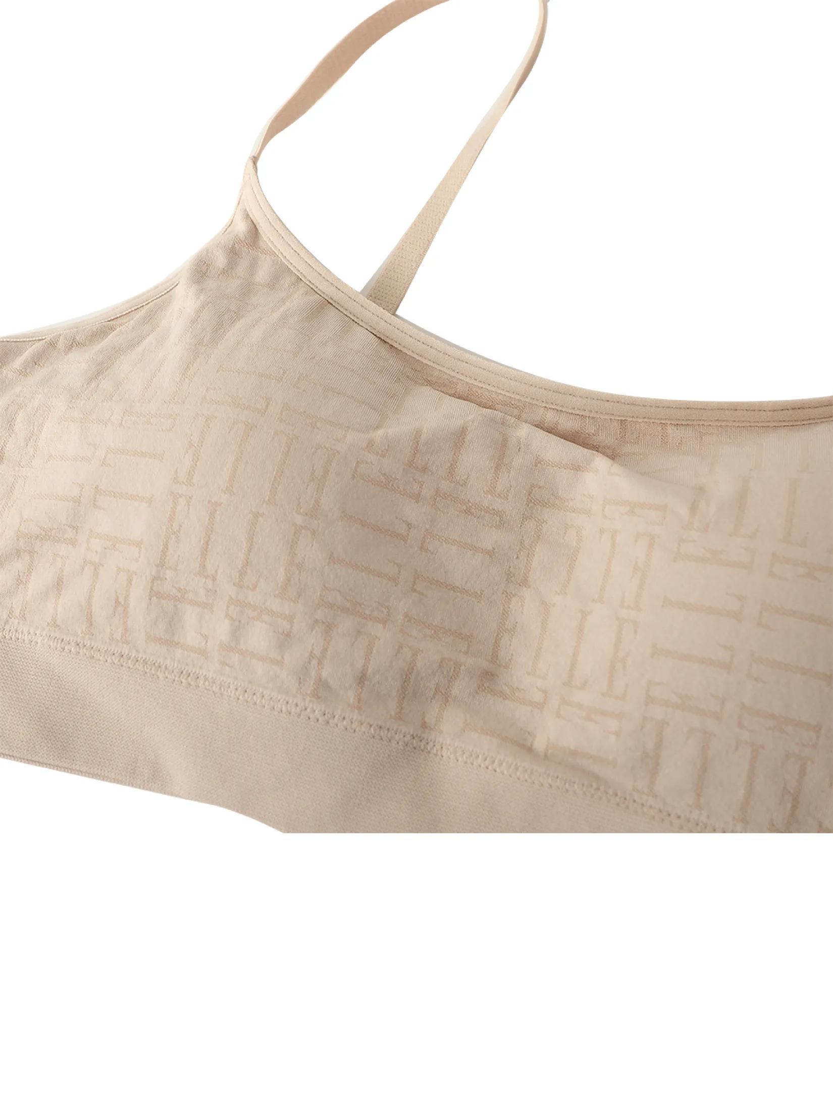 ELLE LINGERIE Women' s Seamless strapless bra with padding model LB8765 - beige