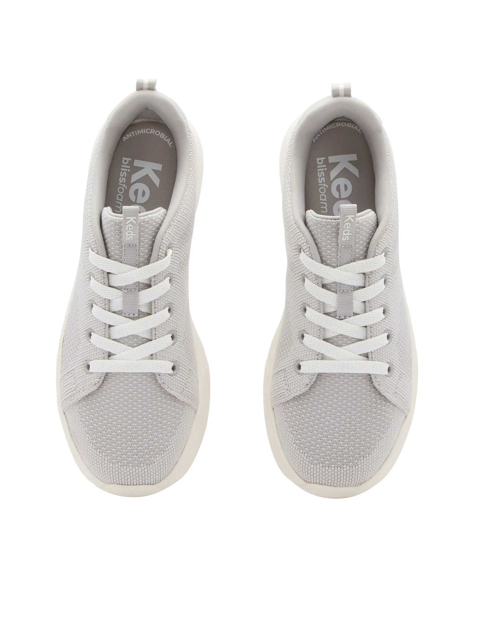 KEDS Women Blisswalk Lace Eng Knit Light Grey