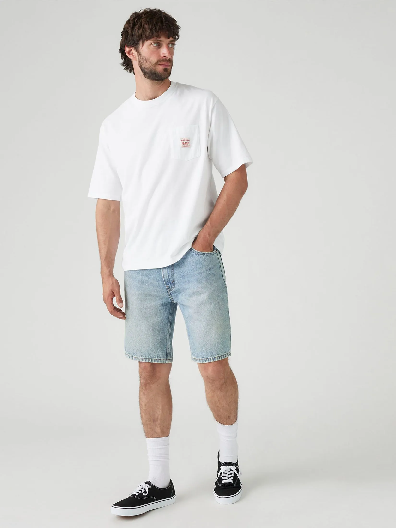 LEVI'S Men's 454 Relaxed Shorts Light Blue