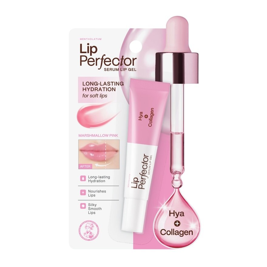Mentholatum Lip Perfector Serum Lip Gel Hya Collagen 8 G.
