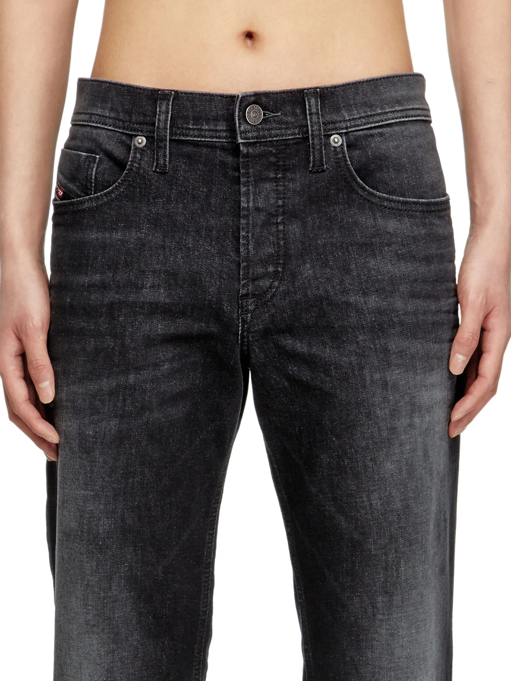 DIESEL Men Jeans Pants 2023 D-FINITIVE L.30 TROU Black