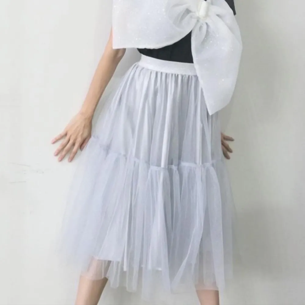ICONIC GREY TULLE SKIRT