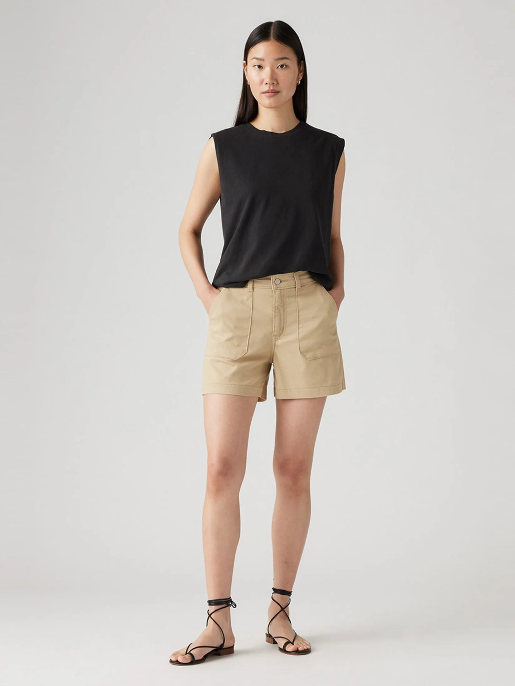 LEVI'S Women's Utility Shorts  Tan