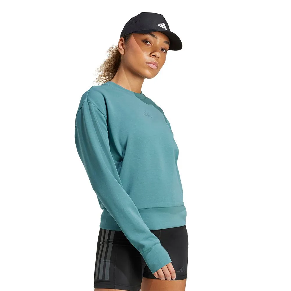 ADIDAS Women Training Sweatshirt Designed-for-Training Warm-Up Green - AD001AP902ELTH