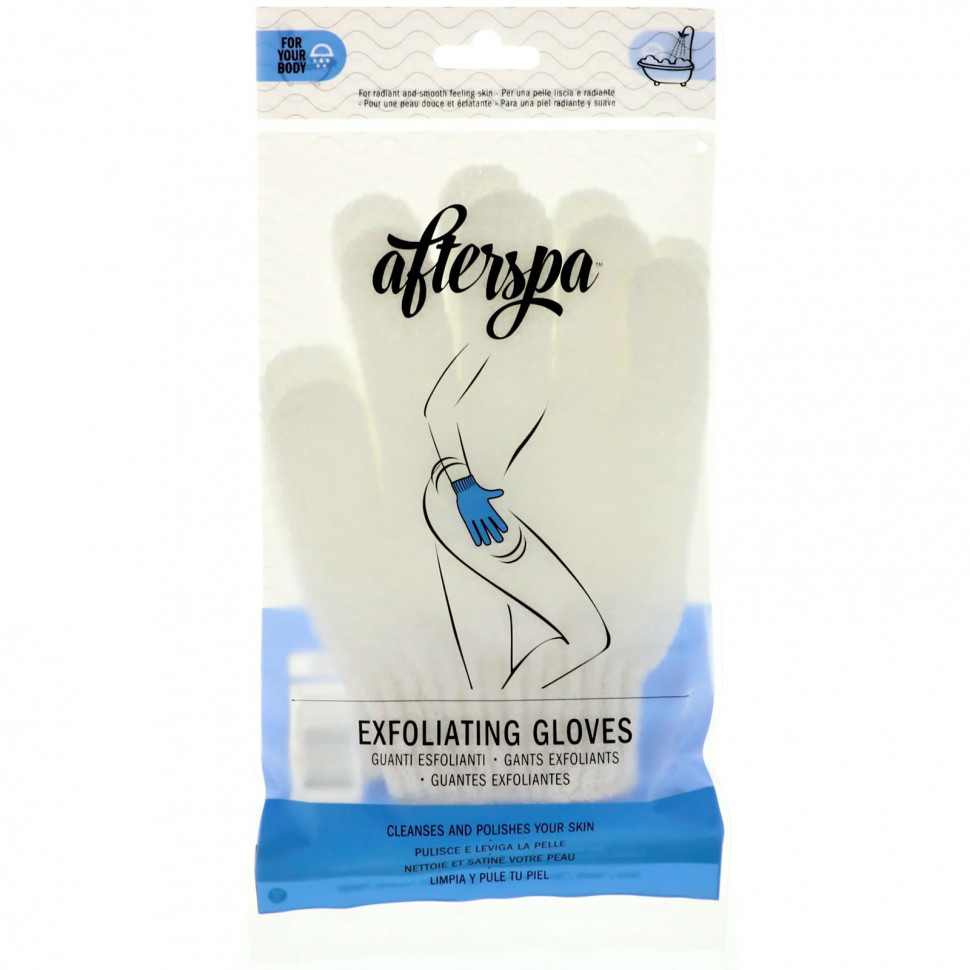 AfterSpa, Эксфолиирующие перчатки, 1 пара