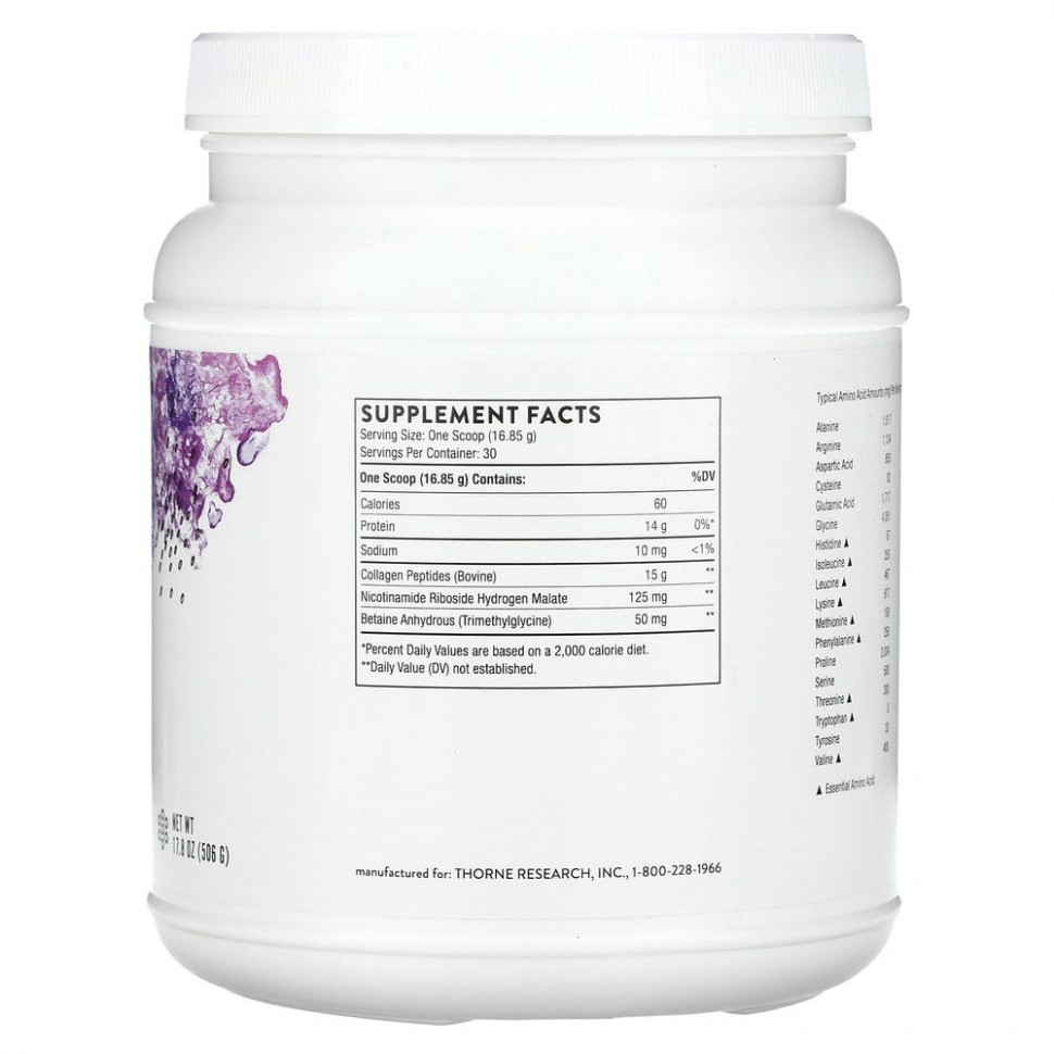 Thorne Research, Collagen Fit, добавка с коллагеном, 506 г (17,8 унции)