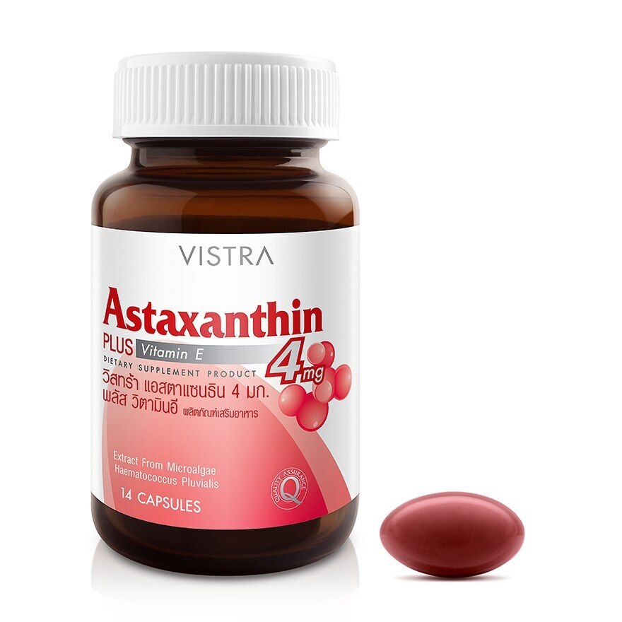 Vistra Astaxanthin 4 mg Plus Vitamin E 14 Capsules