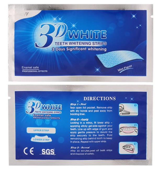 Полоски для отбеливания зубной эмали 3D White