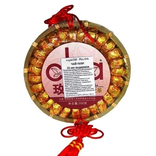 Чай Пуэр Phuer Tea, преcсованный 15 лет выдержки, 270 гр., Таиланд