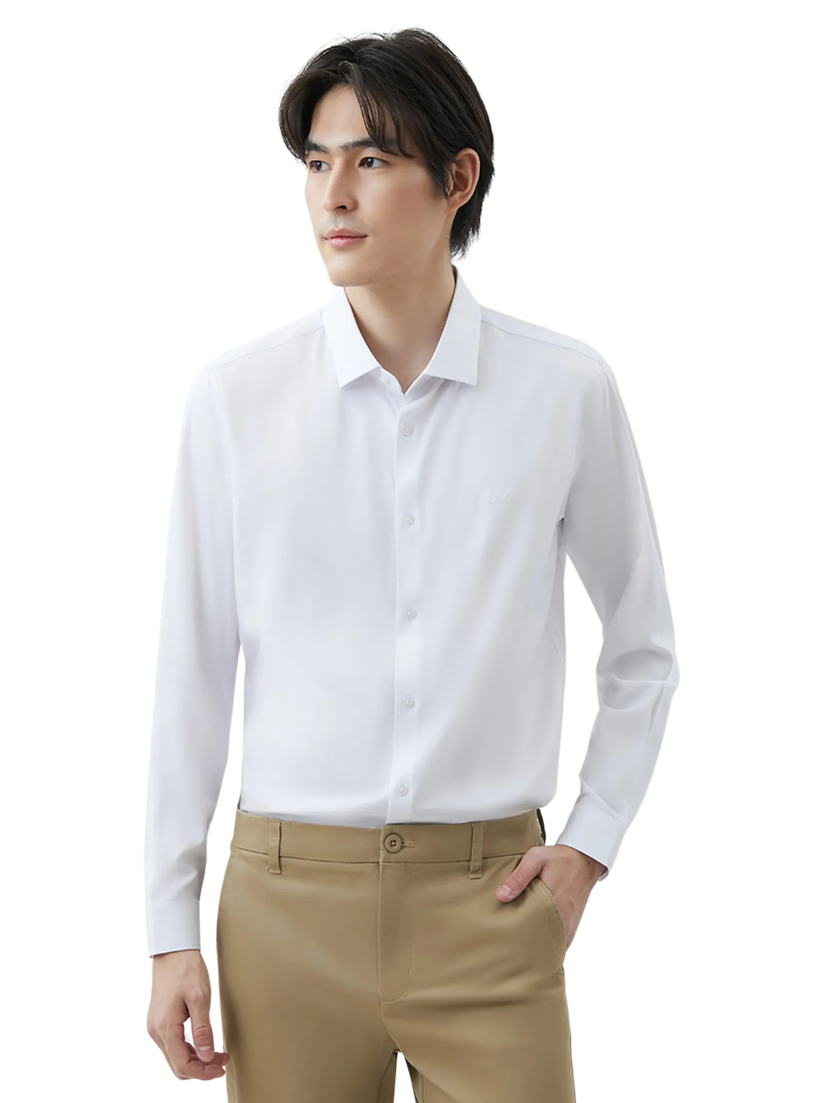 DAPPER DAPPER NO MORE IRON Regular Fit Shirt White