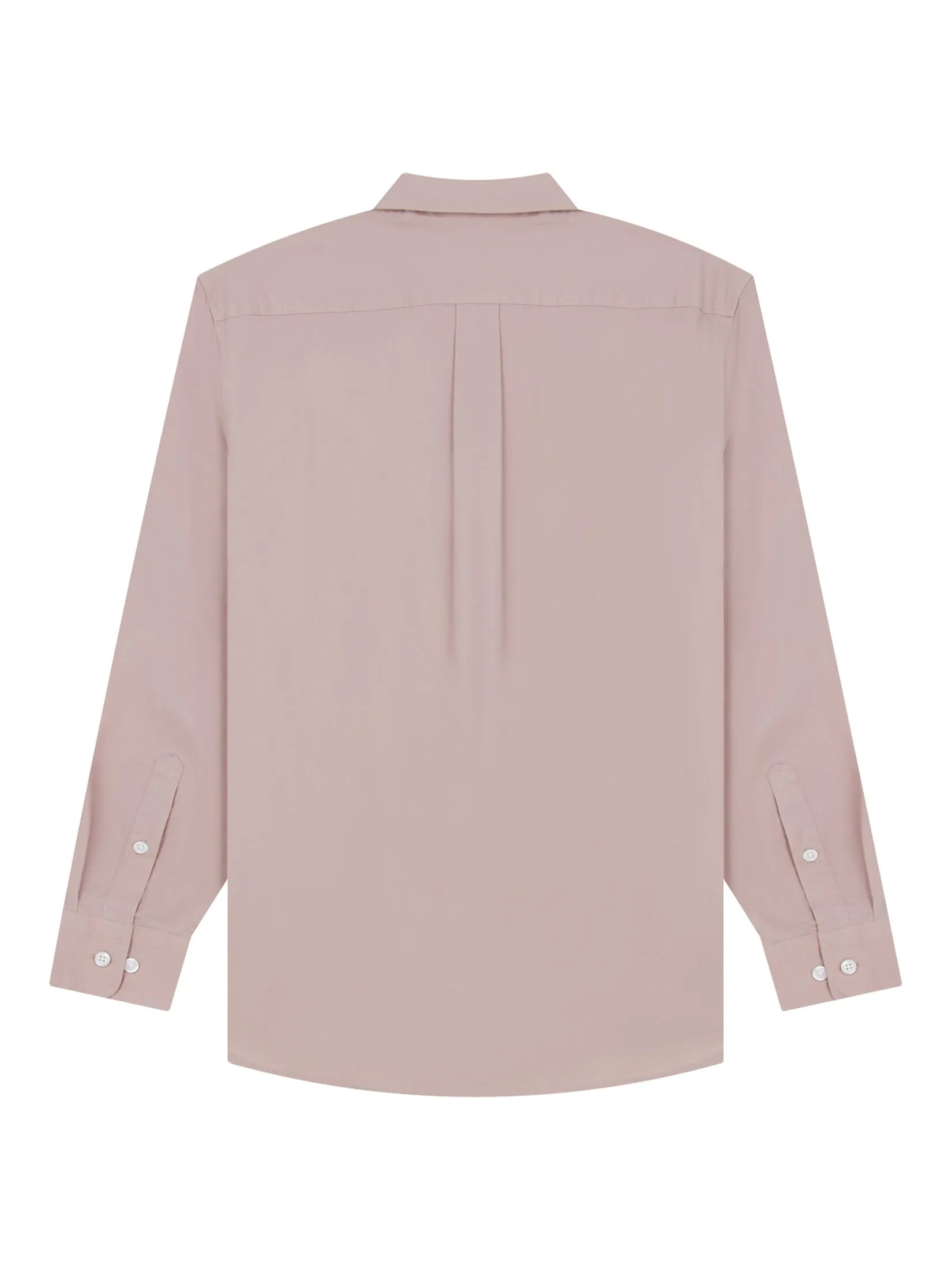 GIORDANO Men's Slim Fit Long Sleeve Stretch Shirt (Poplin) LT Brown