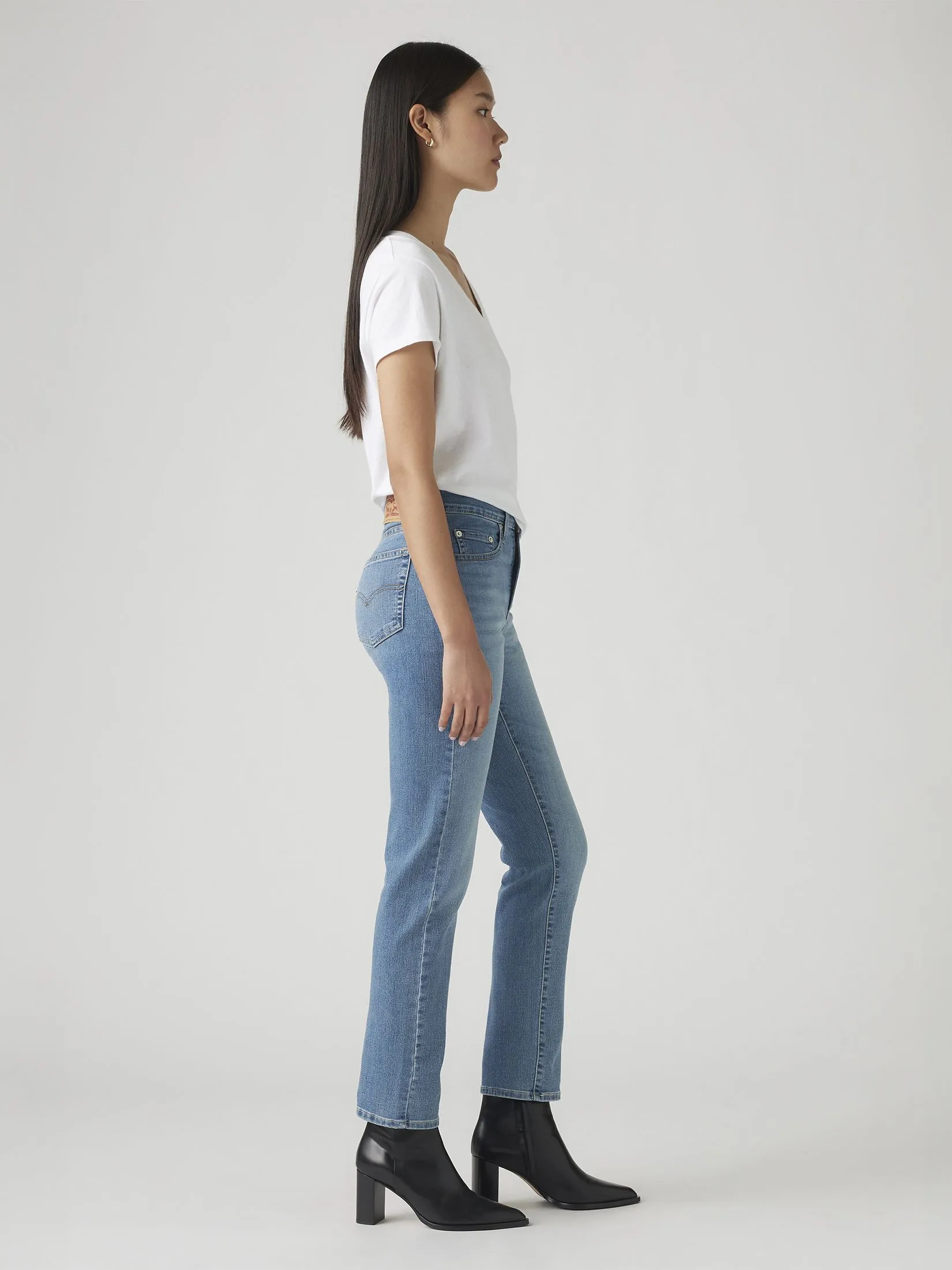 LEVI'S Women's 724 High-Rise Straight Jeans Blue