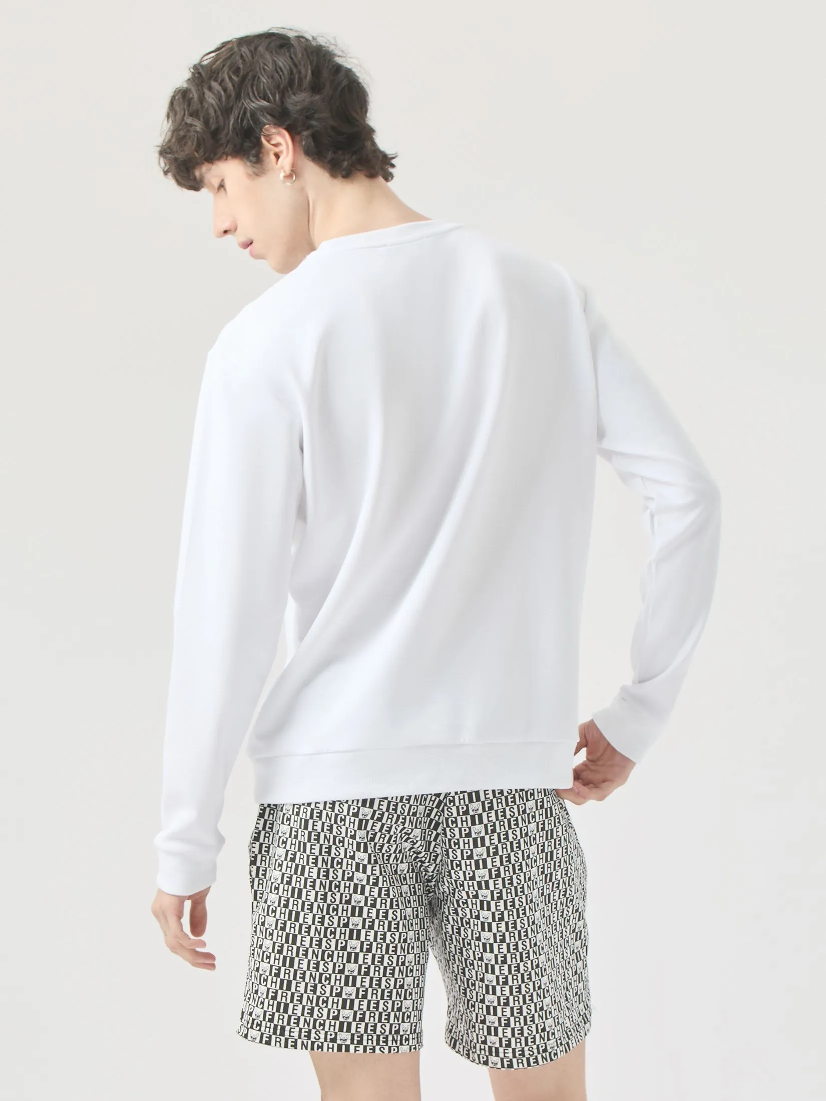 ESP Frenchie Sweatshirt Men White