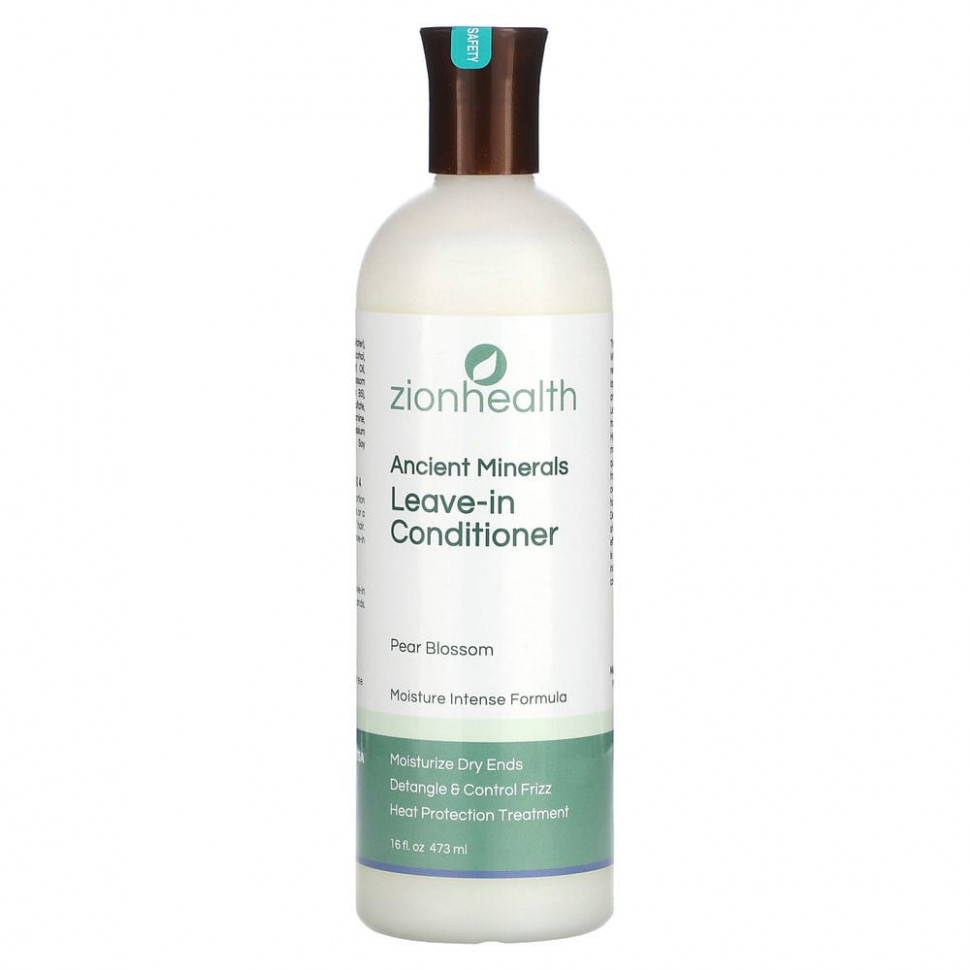 Zion Health, Несмываемый кондиционер Ancient Minerals, цветы груши, 473 мл (16 жидк. Унций)