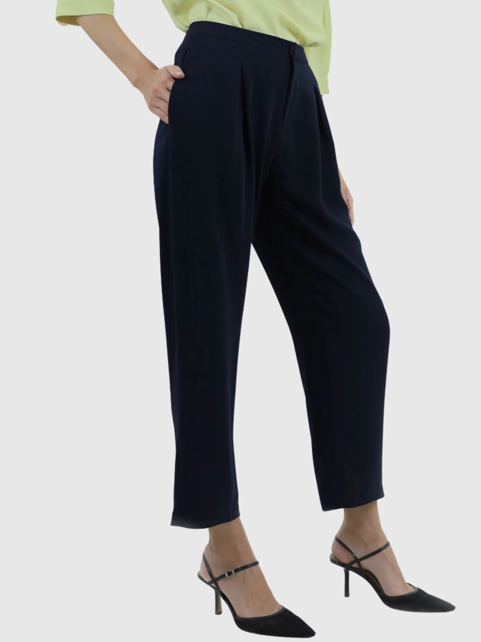 VERONIQA Women Pants Trousers Amunzen Navy Blue