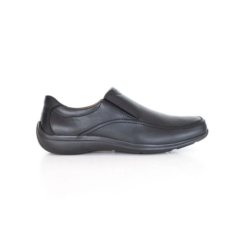 HEAVY Black leather formal shoes VB6243