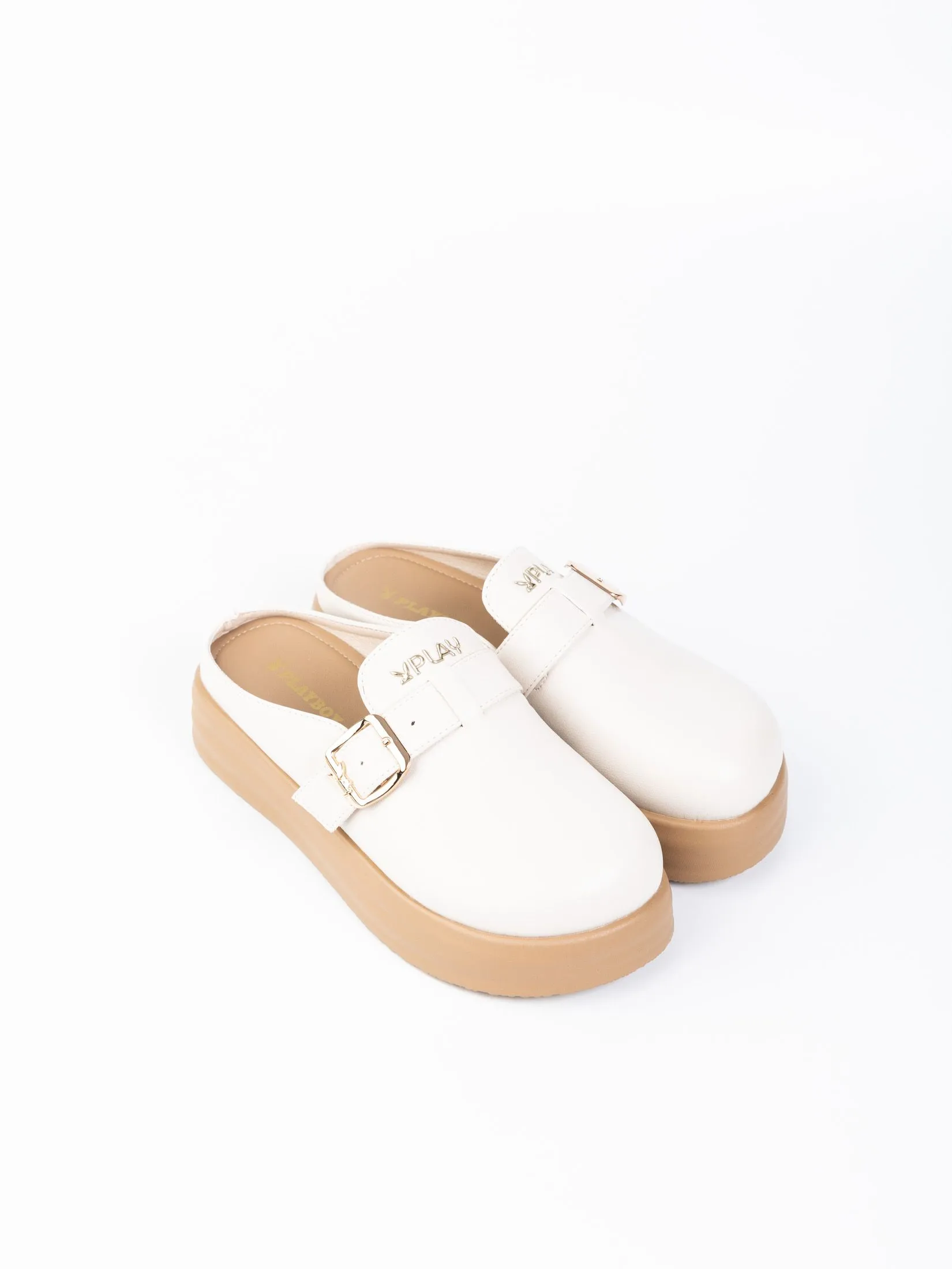 PLAYBOY Women Mule ST-HS251C126 Creamy white