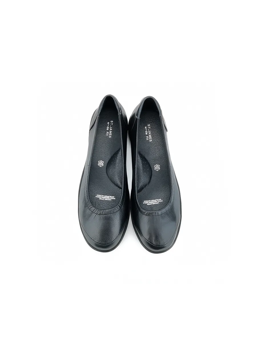 ST.JAMES Women flat shoes LIMA-BLACK