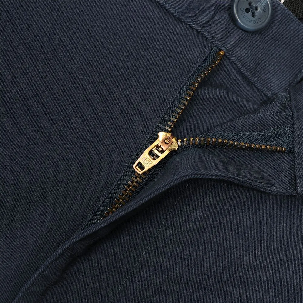 GIORDANO Blue Men's Low rise Slim Taper Super Stretch Pants