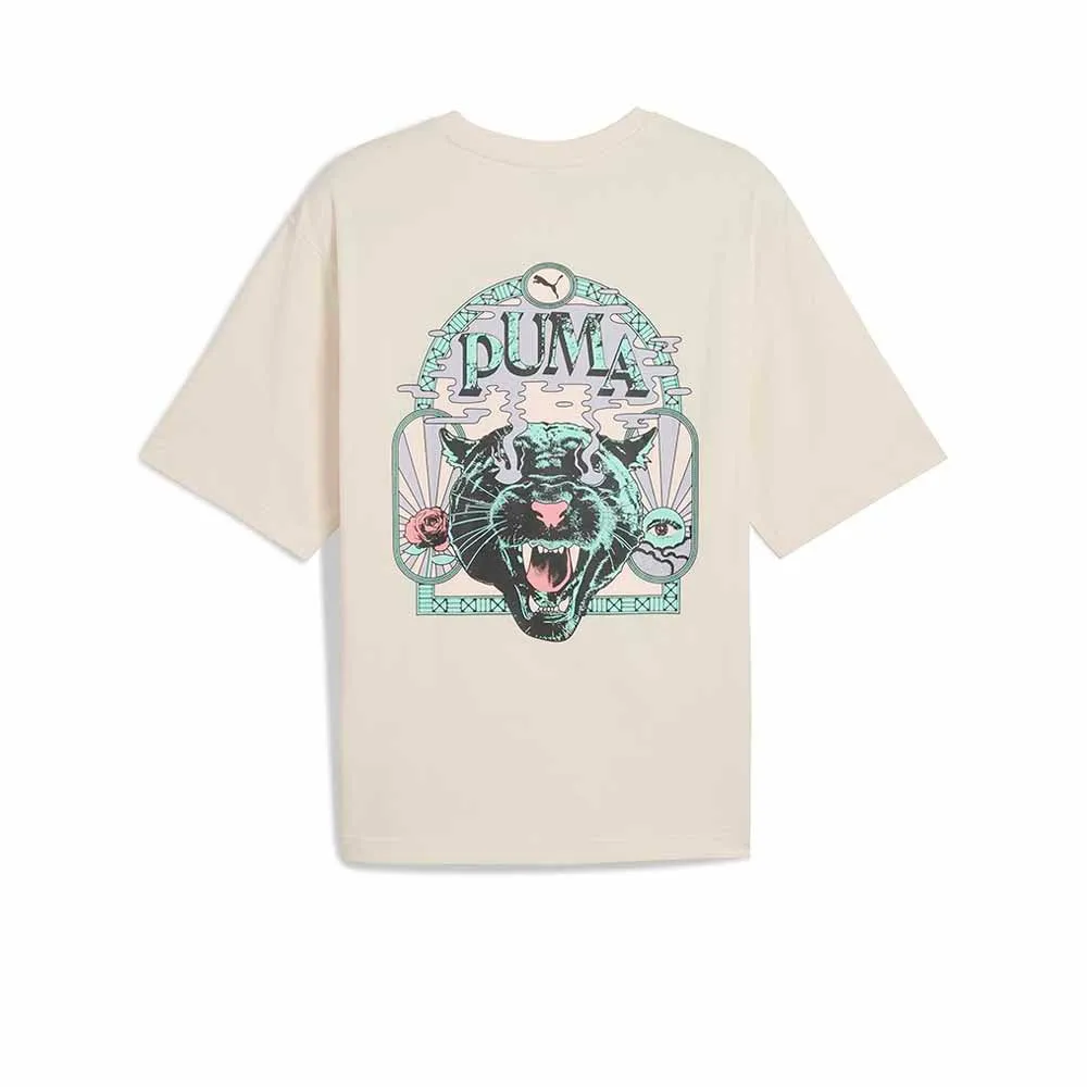 PUMA House of Graphics Men T-Shirt Beige - PU097AP043EOTH