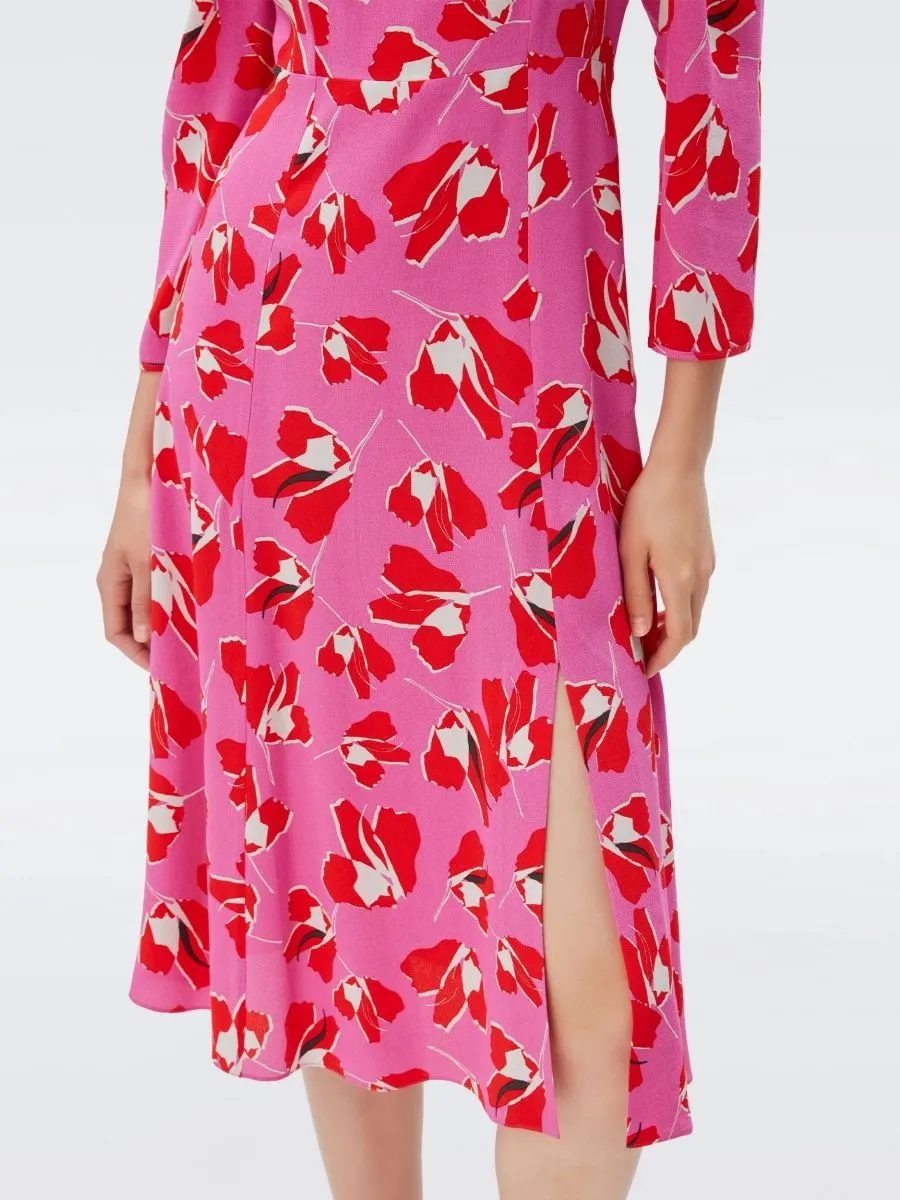 DIANE VON FURSTENBERG DVF JOANNA DRESS	PAPER TULIP LG PINK ME