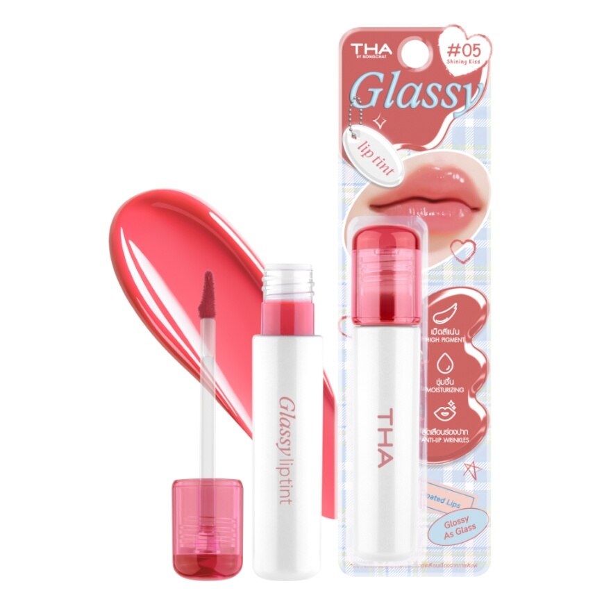 THA By Nongchat Glassy Lip Tint 3.9g.. 05 Shining Kiss - 05 Shining Kiss