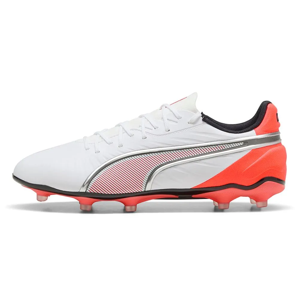 PUMA King Match FG/AG Unisex Football Shoes White - PU097SH484ENTH