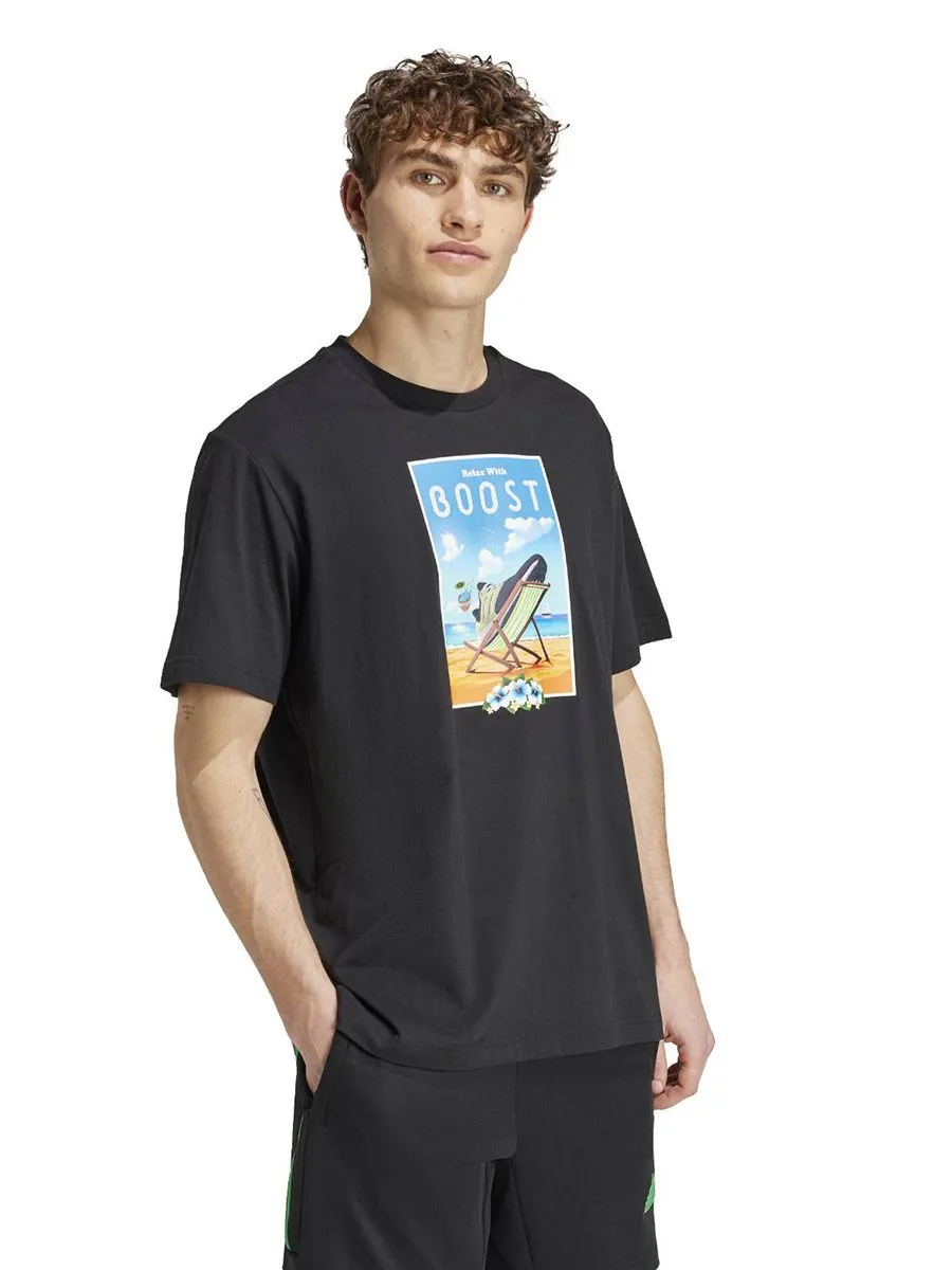 ADIDAS Men T-Shirt Boost Short Sleeve Graphic