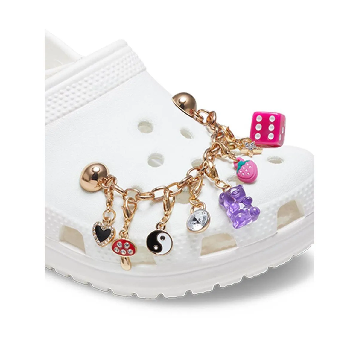 CROCS Jibbitz Shoes Charm Custom Charm Chain 5-Pack Multi Color - CR024AC177DSTH