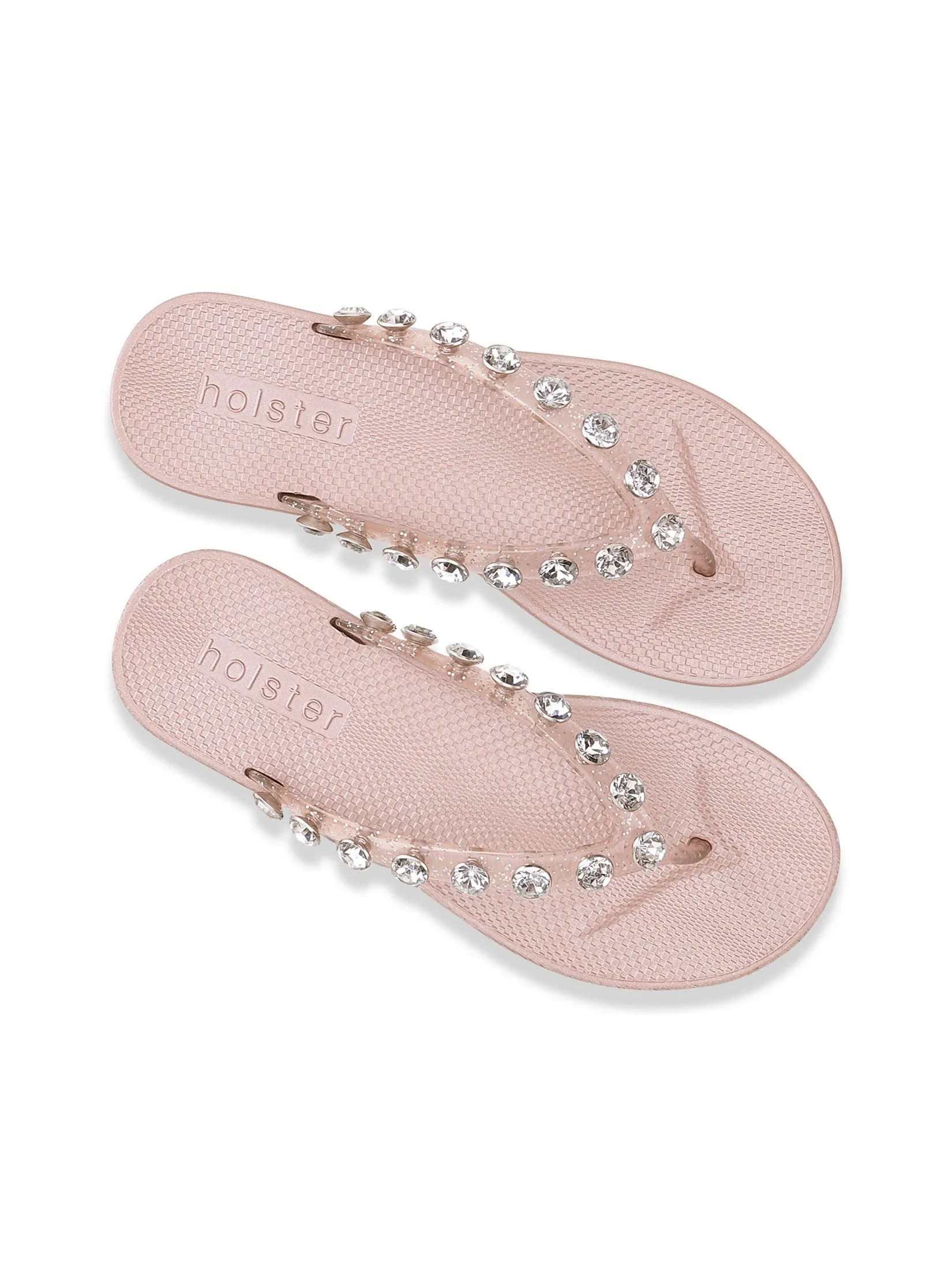 HOLSTER Women Sandals Waikiki Glitter Rose