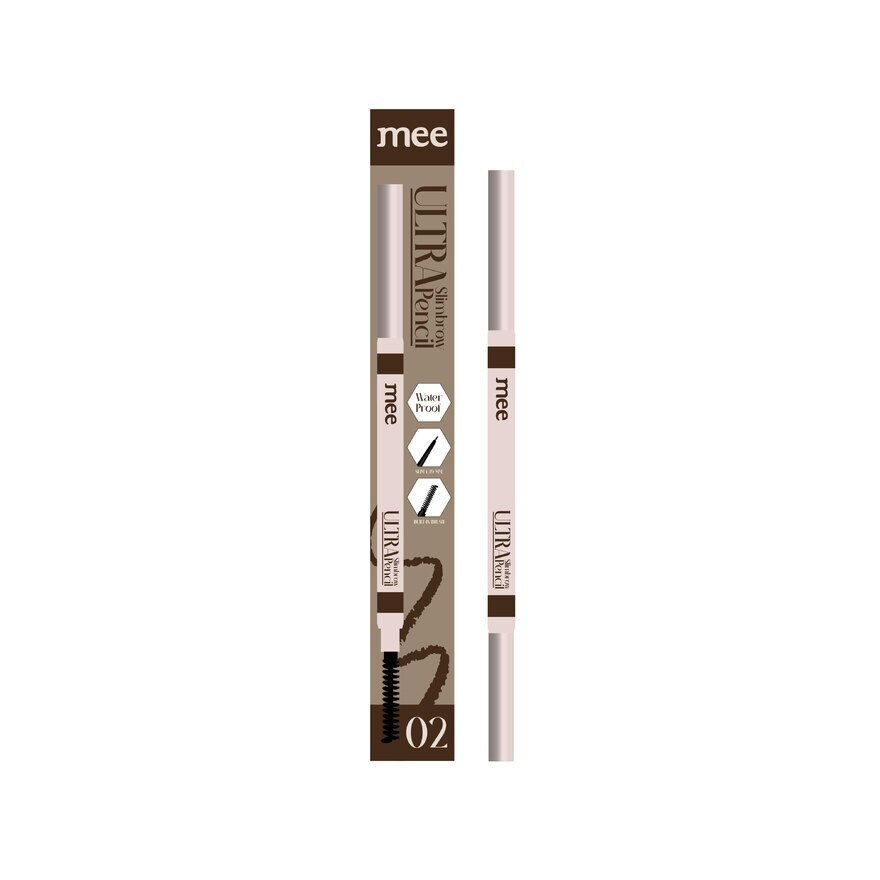 Mee Ultra Slimbrow Pencil 0.06g. 02 Natural Brown - 02 Natural Brown