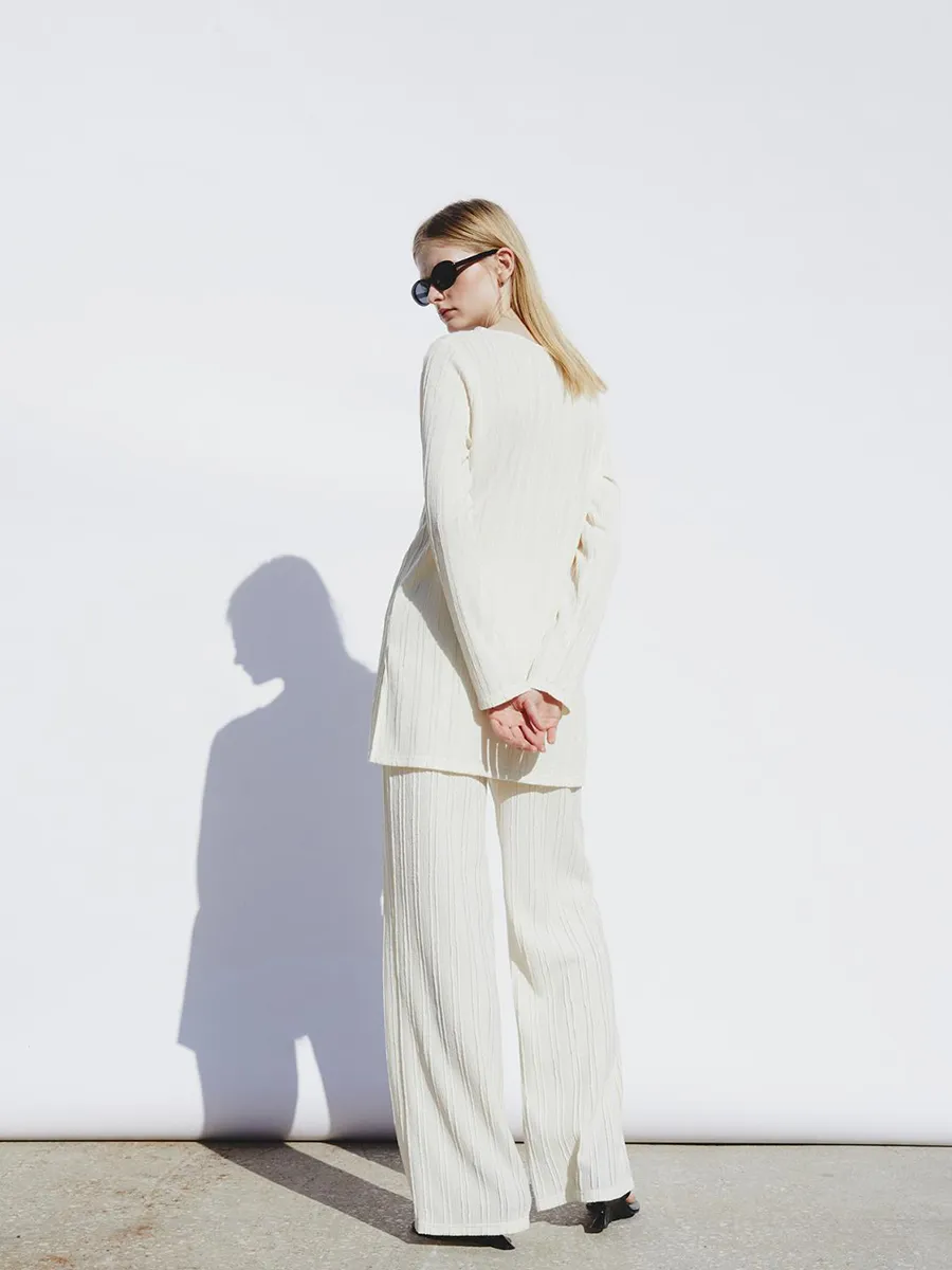 SFERA Women Trousers Structure Off White