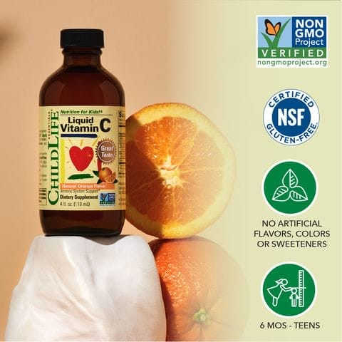 ChildLife, Essentials, витамин C в жидкой форме, натуральный апельсиновый вкус, 118,5 мл (4 жидк. унции)