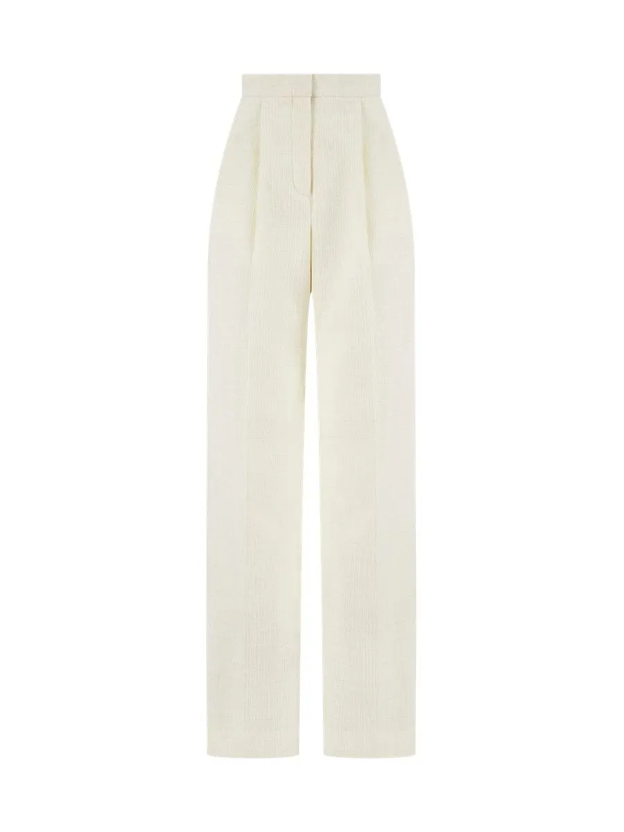 ASAVA (AW23) Belenda Tweed Classic Women Pants Ivory